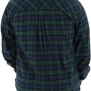 Legendary Whitetails Men’s Buck Camp Flannel, Long Sleeve Plaid Button Down Casual Shirt, Corduroy Cuffs