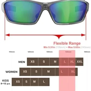 Living out your Qool Time ! Polarized Fish Sunglasses for Men Women, Running Driving Golfing Cycling