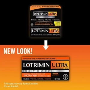 Lotrimin Ultra 1 Week Athlete’s Foot Treatment – Antifungal Cream with Butenafine Hydrochloride 1% for Rapid Relief from Ringworm and Foot, 1.1 Ounce (30 Grams) (Packaging May Vary)