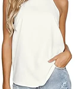 LouKeith Womens Tank Tops Casual Flowy Printed Vest Shirts Sleeveless Cotton Soft Summer Tees Blouses