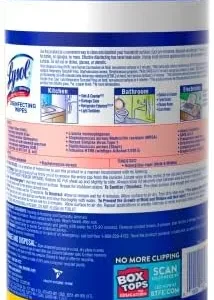 Lysol Disinfectant Wipes, Multi-Surface Antibacterial Cleaning Wipes, For Disinfecting and Cleaning, Lemon and Lime Blossom, 80 Count (Pack of 4)