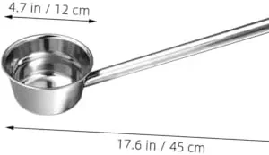 MAGICLULU 3pcs Stainless Steel Spoon Soup Ladle Household Water Ladle Lengthened Water Ladle Stainless Steel Ladle Water Ladle Lengthened Kitchen Gadget Kitchen Utensils Extra Thick