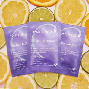 Malibu C Blondes Wellness Remedy – Removes Discoloration from Blonde Hair – Brightening Blonde Remedy for Moisturized, Vibrant Strands