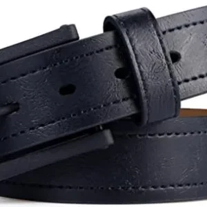 Marino Avenue Men’s Belt, Leather Casual Belt, Looks Great with Jeans, Khakis, Dress – With Classic Single Prong Buckle