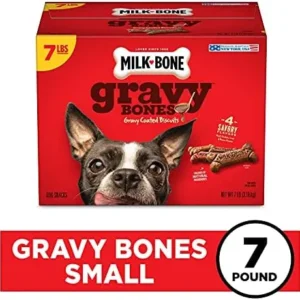 Milk-Bone GravyBones Dog Biscuits, Small Dog Treats, 7 lb.