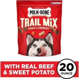 Milk-Bone Trail Mix with Real Beef & Sweet Potato Dog Treats, 20 Ounces