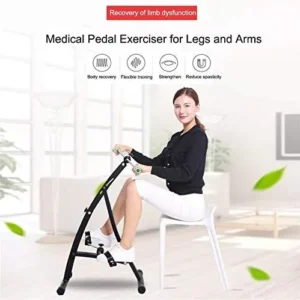 Mini Exercise Bike Peddler for Leg Arm and Knee Recovery Exercise Exercise Bike Arm Leg Portable Foot Cycle Pedal Machine Pedal Bike System for Seniors Rehabilitation