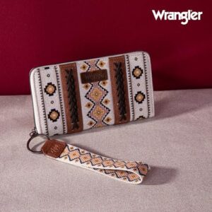 Montana West × Wrangler Wristlet Western Wallet Boho Aztec Credit Card Holder for Women