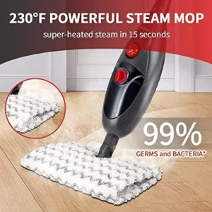 Moolan Steam Mop for Hardwood Floors 12 in 1 Steam Mop,Detachable Handheld Steamer Mop,Multipurpose Steam Cleaner for Floors,Floor Steamers for Hardwood and Tile