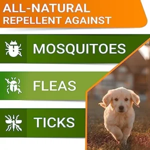 Natural Flea and Tick Prevention Chews for Dogs – Chewable Tablets for Dogs – All Breeds and Ages – Made in USA Flea and Tich Remover Supplement – Bacon – 120 Treats