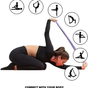 NATURE PIONEOR Yoga Stretching Strap 8 FEET – 2 IN 1 Yoga Mat Strap and Yoga Strap for Stretching, 100% Cotton Yoga Belt Strap with 4 Metal D-Ring Buckles for Yoga, Pilates, Fitness