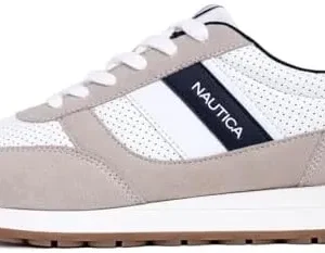 Nautica Men’s Casual Lace-Up Fashion Sneakers Oxford Comfortable Walking Shoe