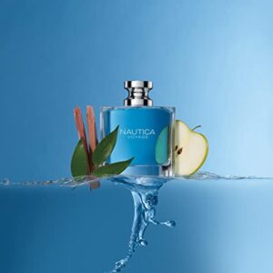 Nautica Voyage Eau De Toilette for Men – Fresh, Romantic, Fruity Scent Woody, Aquatic Notes of Apple, Water Lotus, Cedarwood, and Musk Ideal Day Wear 3.3 Fl Oz