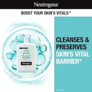 Neutrogena Fragrance Free Ultra Gentle Foaming Daily Cleanser, Hydrating Face Wash for Sensitive Skin, Removes Makeup & Gently Cleanses Without Over Drying, Hypoallergenic, 16 fl. oz