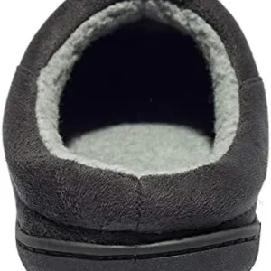 NewDenBer Men’s Warm Memory Foam Suede Plush Lined Slip on Indoor Outdoor Clog House Slippers