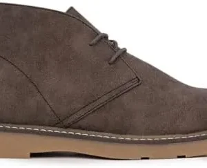 Nine West Mens Chukka Boot – Classic Micro Suede Desert Chukka Boots – Casual and Formal Dress Boot – Mid Top Lace Up Oxford Chukka Ankle Boot for Men