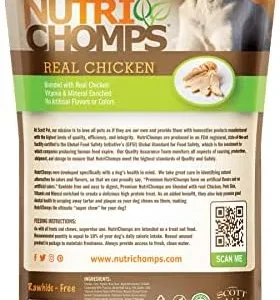 NutriChomps Dog Chews 5-inch Twists, Easy to Digest, Rawhide-Free Dog Treats, Real Peanut Butter Flavor & Real Chicken Flavor (NT112V) – 10 Count (Pack of 2)