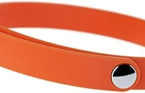 Nuvuq Comfortable, Soft and Light Cat Collar with Breakaway Snap Button (Tangerine Orange)