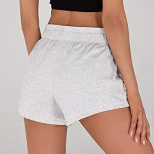 ODODOS Women’s Sweat Shorts with Pockets Cotton French Terry Drawstring Summer Workout Casual Lounge Shorts