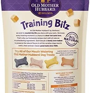 Old Mother Hubbard by Wellness Training Bitz Assorted Mix Natural Dog Treats, Crunchy Oven-Baked Biscuits, Ideal for Training, 8 ounce bag