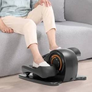 PaNeTnya 50W Under Desk Elliptical,15.75 * 14.75 * 9.84in Motorized Elliptical Trainer with LED Display,Adjustable Speed Trainer Desk Foot Pedal Exerciser for Home Workout,Black