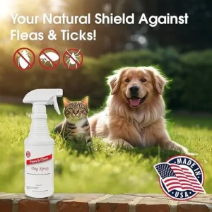 Paws and Claws Pet Spray – Natural Flea and Tick Repellent with Cedar Oil – Effective and Safe Pest Control for Dogs and Cats, Helps Repels Fleas, Ticks, and Mites, Pet Friendly and Easy to Use