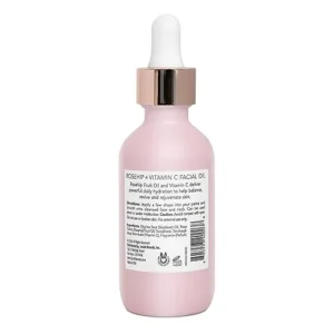 Pearlessence Rosehip Balancing Facial Oil + Rosehip Fruit Oil & Vitamin C | Daily Hydration to Help Balance & Revive Skin | Made in USA & Cruelty Free