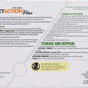 Pet Action Plus Flea & Tick Treatment for Medium Dogs, 23-44 lbs, 3 Month Supply