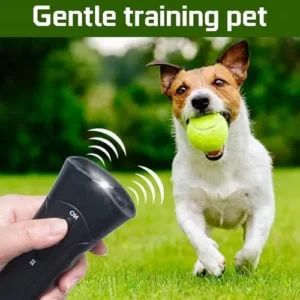 Petstunick Dog Trainer,Petstunick Bark Control,Professional Anti Barking Ultrasonic Tool,Petstunick Anti Barking Device,Dog Training Device with LED Flashlight Training&Behavior Aids for Dogs (1Pc)