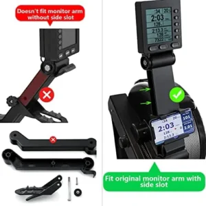 Phone and Tablet Holder for Concept 2 Rowing Machine, Adjustable Tablet Mount Made for C2 Model C&D Rower ONLY, Compatible with Tablets & Phones & iPad Up to 11” Screen Size