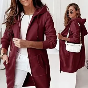 PRETTYGARDEN Women’s Zip Up Hoodies Casual Long Sleeve Hooded Sweatshirts Spring Fall Jacket Coat with Pockets