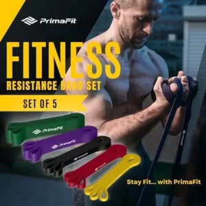 PrimaFit Resistance Bands for Working Out, Exercise Bands Resistance, Pull Up Assistance Bands, Workout Bands, Weights Dumbbell Set Alternative, Stretching, Gym Bands, Men Women