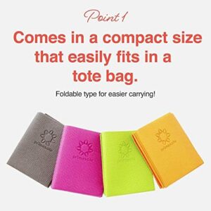 Primasole Folding Yoga Travel Pilates Mat Foldable Easy to carry to Class Beach Park Travel Picnics 4mm thick