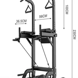 Professional Squat Rack Strength Training Equipment Home Sports Fitness Power Rack Squat Rack Gym Power Tower Upper Tie Rod Soaking Station Adjustable Height Multifunctional Pull-up Device Squat Cage