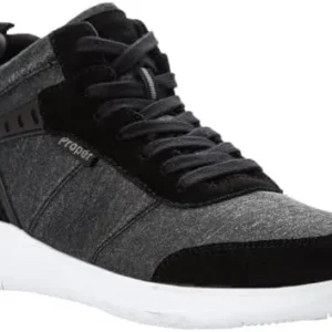 Propet Mens Viator Hi High Sneakers Shoes Casual – Black