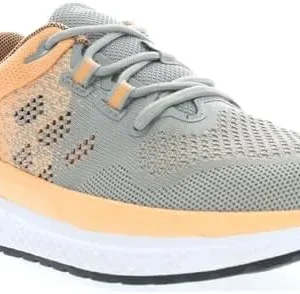 Propet Womens Ultra Walking Sneakers Shoes – Grey, Orange