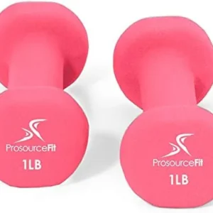 ProsourceFit Set of 2 Neoprene Dumbbell Coated for Non-Slip Grip