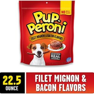 Pup-Peroni Filet Mignon & Bacon Flavor Dog Treats, 22.5 Ounce