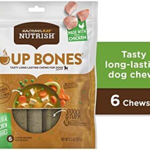 Rachael Ray Nutrish Soup Bones Dog Treats, Chicken & Veggies Flavor, 6 Bones