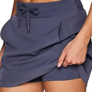 RBX Active Women’s Golf/Tennis Everyday Casual Athletic Skort with Bike Shorts