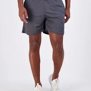 Real Essentials 4 Pack: Men’s 5″ Mesh Quick-Dry Running Shorts with Zipper Pockets & Drawstring (Available in Big & Tall)