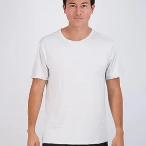 Real Essentials 5 Pack: Men’s Dry-Fit Moisture Wicking Active Athletic Performance Crew T-Shirt