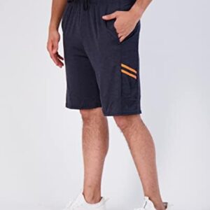 Real Essentials 5 Pack: Men’s Dry-Fit Sweat Resistant Active Athletic Performance Shorts