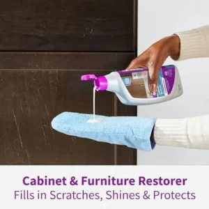 Rejuvenate Cabinet And Furniture Restorer Fills In Scratches, Shines And Protects Indoor Cabinets And Furniture, 16 Ounces