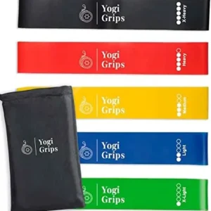 Resistance Bands for Working Out- 5 Pack Loop Exercise Bands with 5 Resistance Levels- Set with Carry Bag- Elastic Workout Bands for Stretching- Fitness Bands for Yoga, Pilates, Rehab