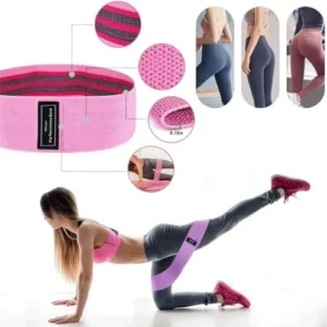 Resistance Bands for Working Out, Exercise Bands with Non-Slip Design for Booty & Legs, Workout Bands for Women/Men, Working Out, Thigh, Squat, Yoga, at Home Fitness or Gym – 3 Levels