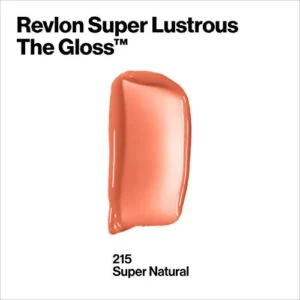 Revlon Lip Gloss, Super Lustrous The Gloss, Non-Sticky, High Shine Finish, 215 Super Natural