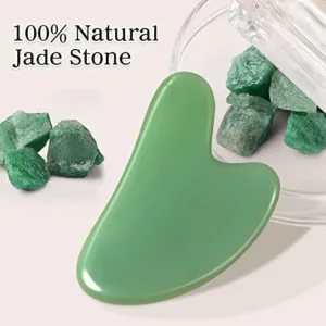 rosenice Jade Gua Sha Tool for Facial Skincare – Relieve Muscle Tension, Reduce Puffiness – Festive Gift