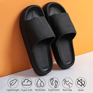 rosyclo Cloud Slippers for Women and Men, Pillow House Slippers Shower Shoes Indoor Slides Bathroom Sandals, Ultimate Comfort, Lightweight, Thick Sole, Non-Slip, Easy to Clean