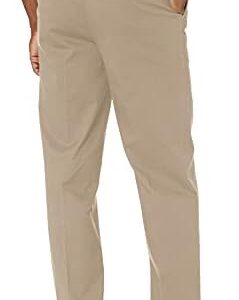 Savane Men’s Flat Front Stretch Ultimate Performance Chino Pants With Expandable Waistband, Wrinkle Resistant, Lightweight